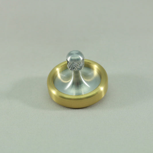 Dynamo - Brass and Aluminum Spinning Top w/ Super Grip Spindle
