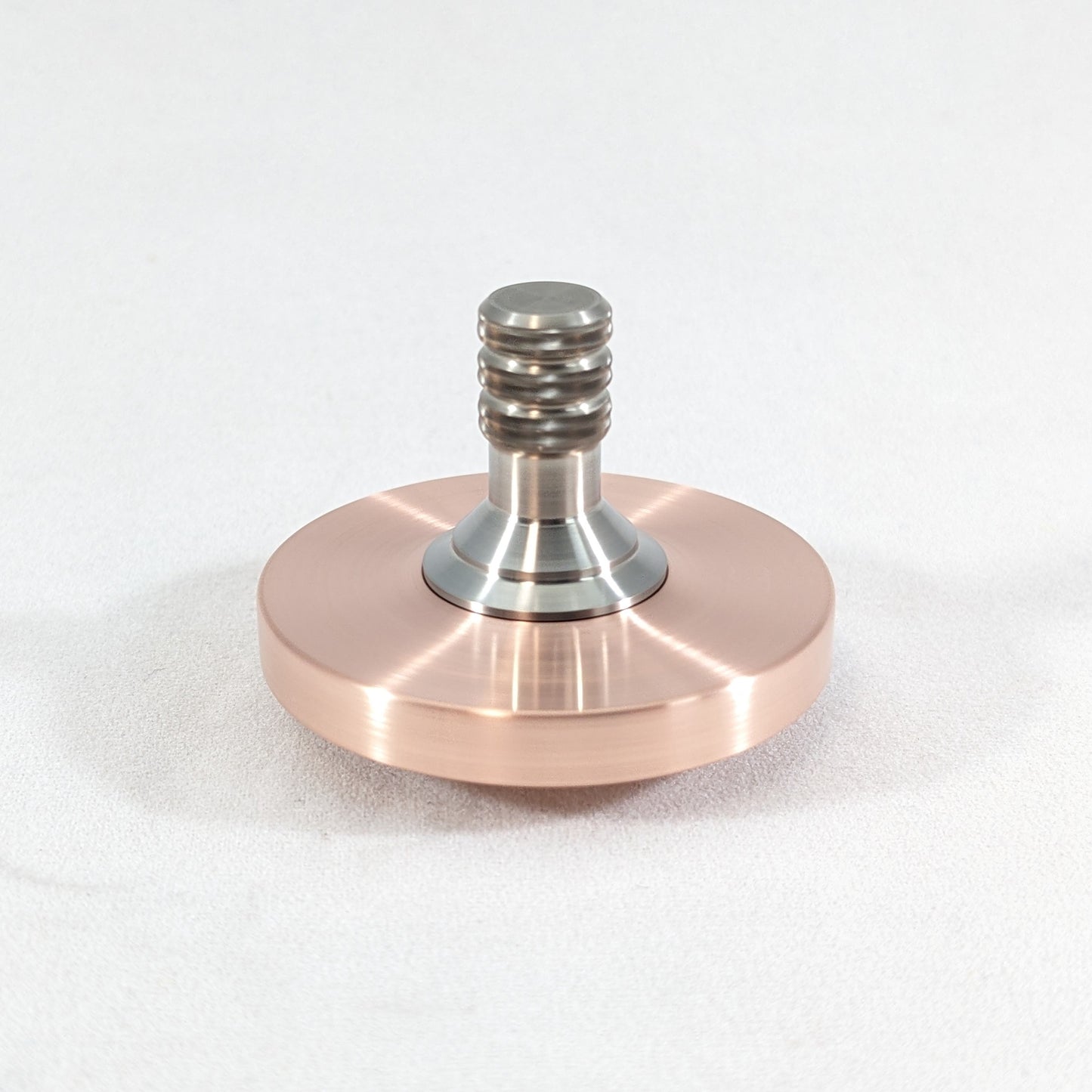 Brushed Copper & Stainless Steel Big Ring Two Step