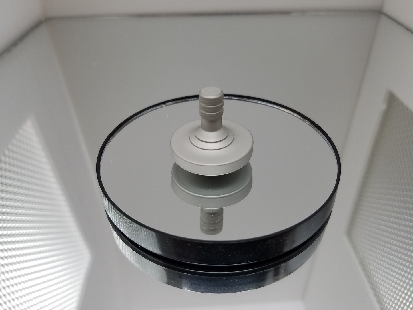 Stainless Steel Spinning Top with a Blasted Finish - Kemner Design