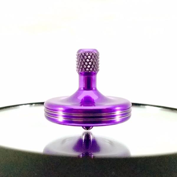 S2 - Aluminum Spinning Top in Translucent Violet - Kemner Design