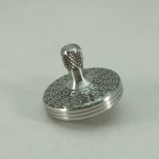 S2- Laser Etched I-Beam Pattern Stainless Steel Spinning Top