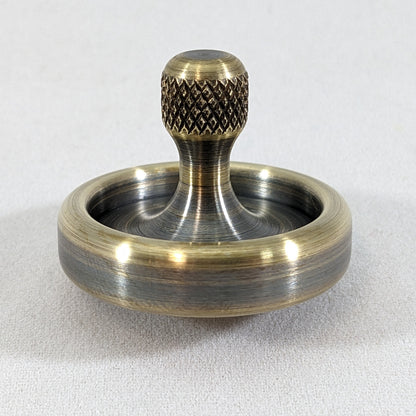 Dynamo - Antique Brass Ring w/ Knurled Grip Spindle - Kemner Design