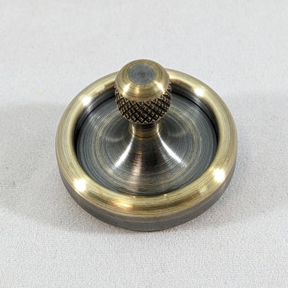 Dynamo - Antique Brass Ring w/ Knurled Grip Spindle - Kemner Design