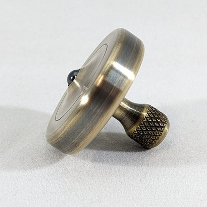 Dynamo - Antique Brass Ring w/ Knurled Grip Spindle - Kemner Design