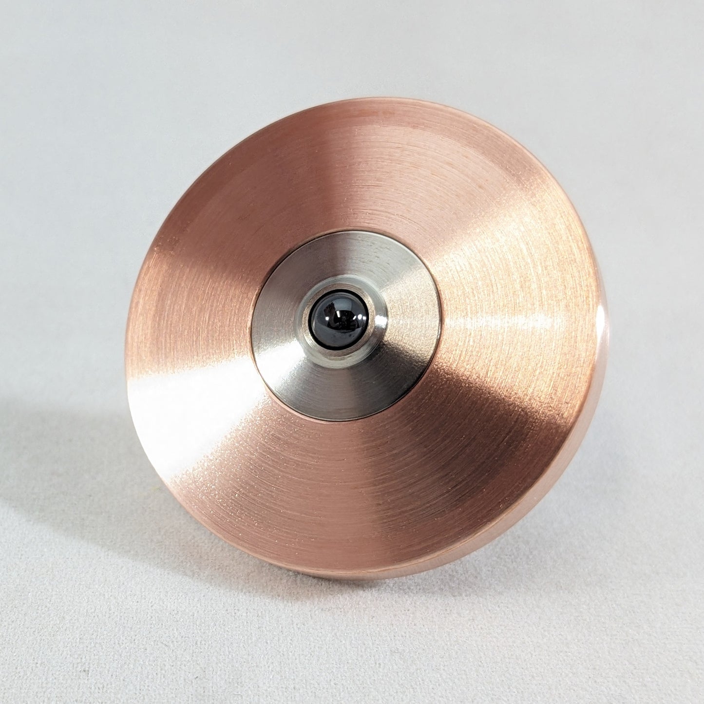 Brushed Copper & Stainless Steel Big Ring Two Step