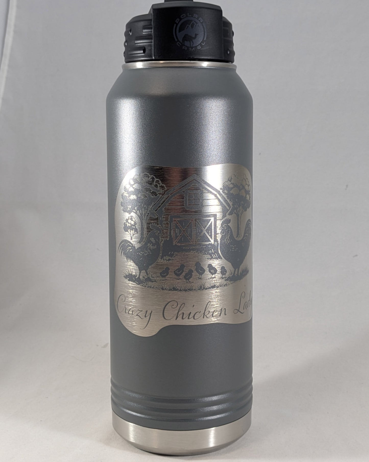 32 oz Polar Camel Laser Engraved Water Bottle – Crazy Chicken Lady