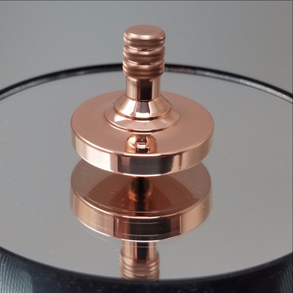 Copper Spinning Top with a Polished Finish - Kemner Design