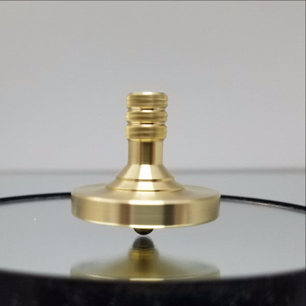 Brass Spinning Top with a Brushed Finish - Kemner Design