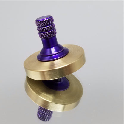 Brass and Aluminum Spinning Top - Kemner Design