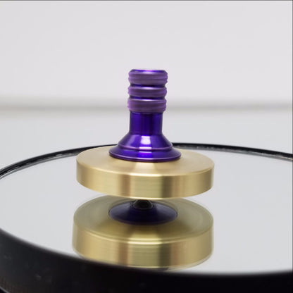 Brass and Aluminum Spinning Top - Kemner Design