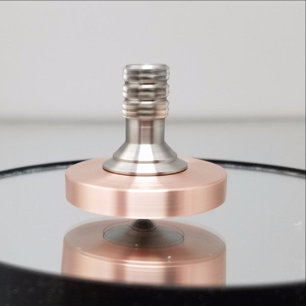 Brushed Copper and Stainless Steel Precision Spinning Top - Kemner Design