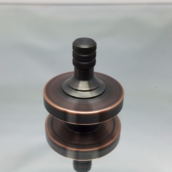 Antique Copper and gunmetal stainless steel metal spinning top # 2 - Kemner Design