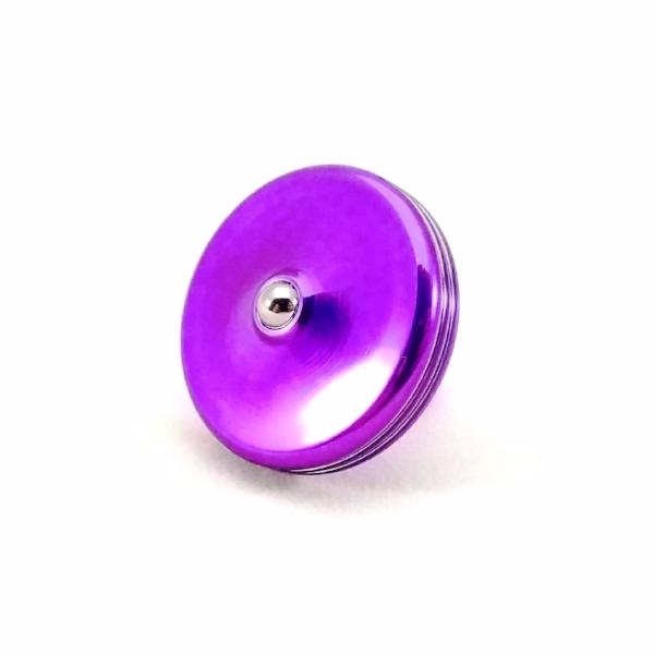 S2 - Aluminum Spinning Top in Translucent Violet - Kemner Design