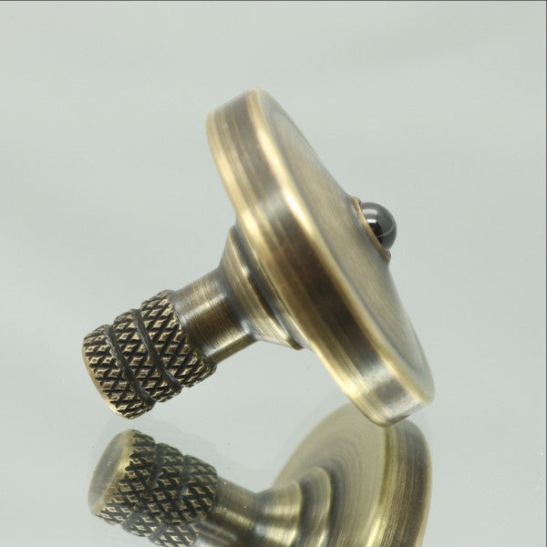 Antique Brass Precision Spinning Top - Kemner Design
