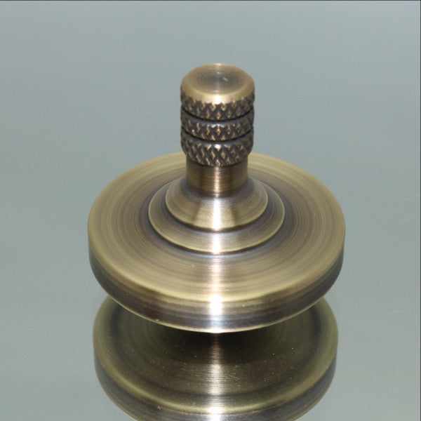 Antique Brass Precision Spinning Top - Kemner Design