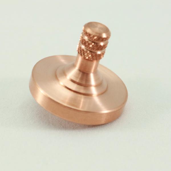 Brushed Copper Metal Spinning Top - Kemner Design