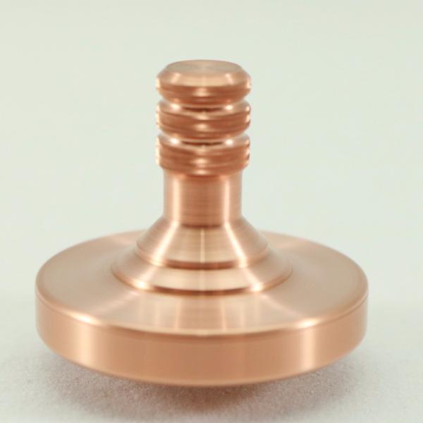 Brushed Copper Metal Spinning Top - Kemner Design