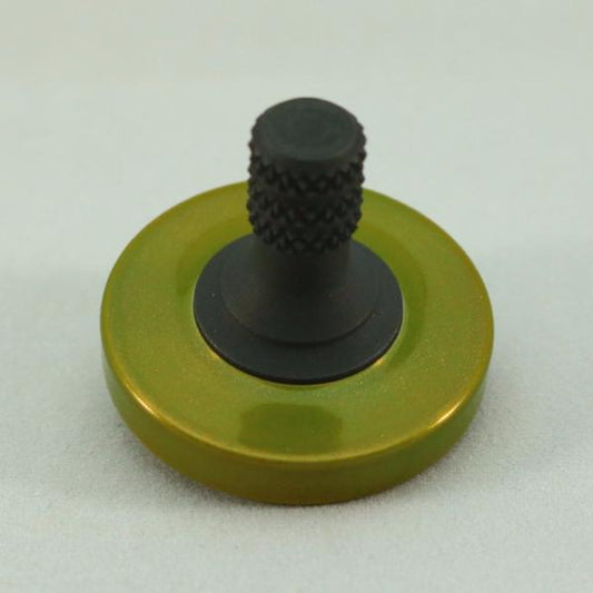 Golden Apple and Blacked out stainless steel precision spinning top - Kemner Design