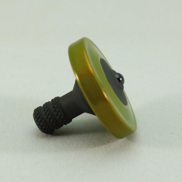 Golden Apple and Blacked out stainless steel precision spinning top - Kemner Design
