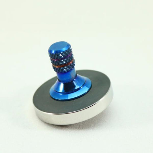 Blacked out and polished stainless steel with a heat anodized titanium spindle #1 - Kemner Design