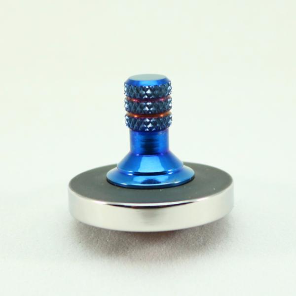 Blacked out and polished stainless steel with a heat anodized titanium spindle #1 - Kemner Design