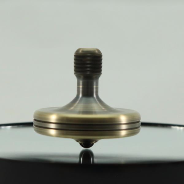 S2- Antique Brass Spinning Top - Kemner Design