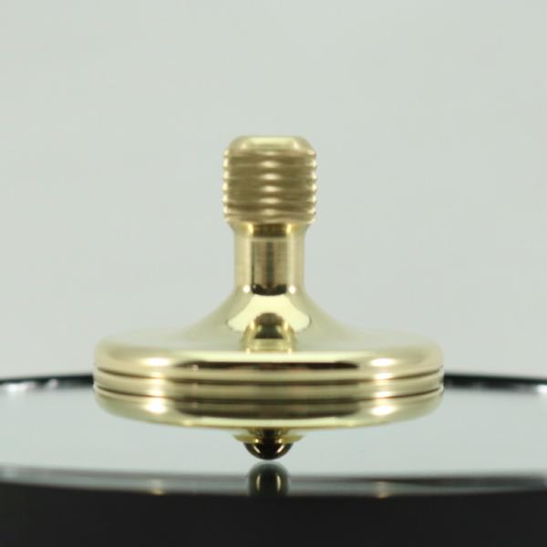 S2 - Polished Brass Spinning Top - Kemner Design