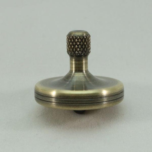 S2 - Antique Brass Spinning Top #6 - Kemner Design