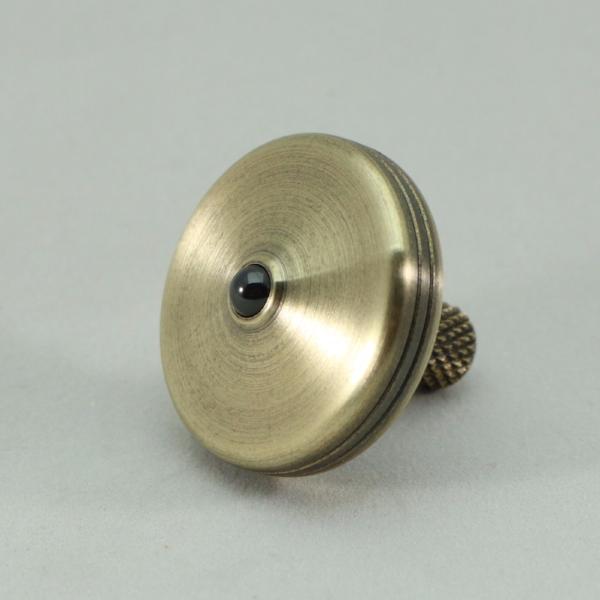 S2 - Antique Brass Spinning Top #6 - Kemner Design