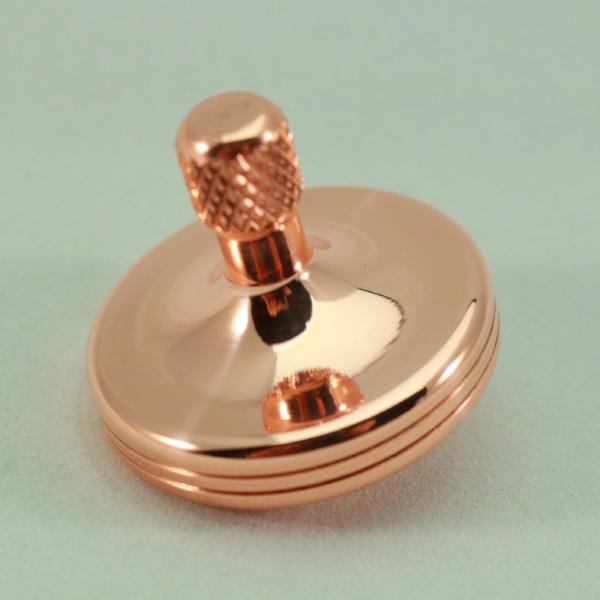 S2 - Polished Copper Spinning Top - Kemner Design