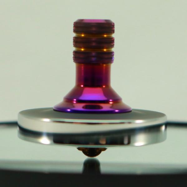 Blacked out and polished stainless steel with a heat anodized titanium spindle #6 - Kemner Design