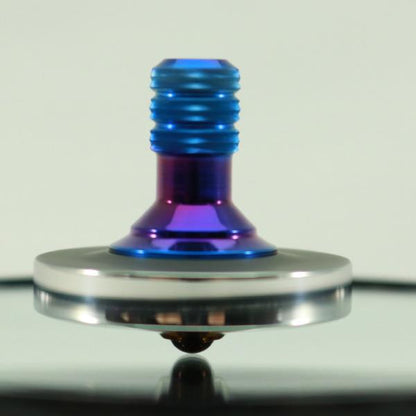 Blacked out and polished stainless steel with a heat anodized titanium spindle #9 - Kemner Design