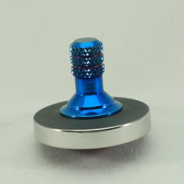 Blacked out and polished stainless steel with a heat anodized titanium spindle #10 - Kemner Design