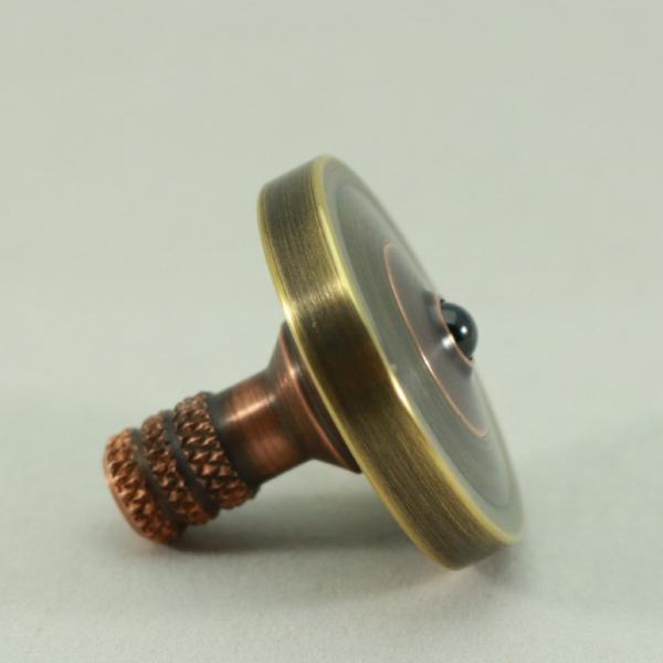 Antique Brass & Copper Metal Spinning Top - Kemner Design