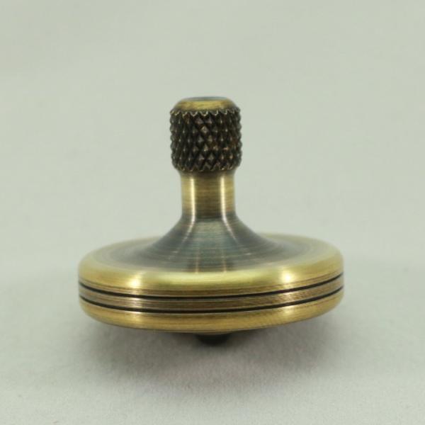 S2 - Antique Brass Spinning Top #7 - Kemner Design