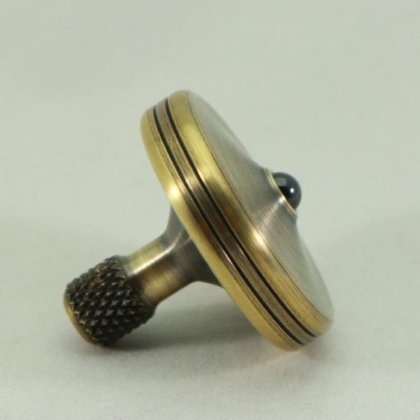 S2 - Antique Brass Spinning Top #7 - Kemner Design