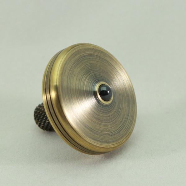 S2 - Antique Brass Spinning Top #7 - Kemner Design