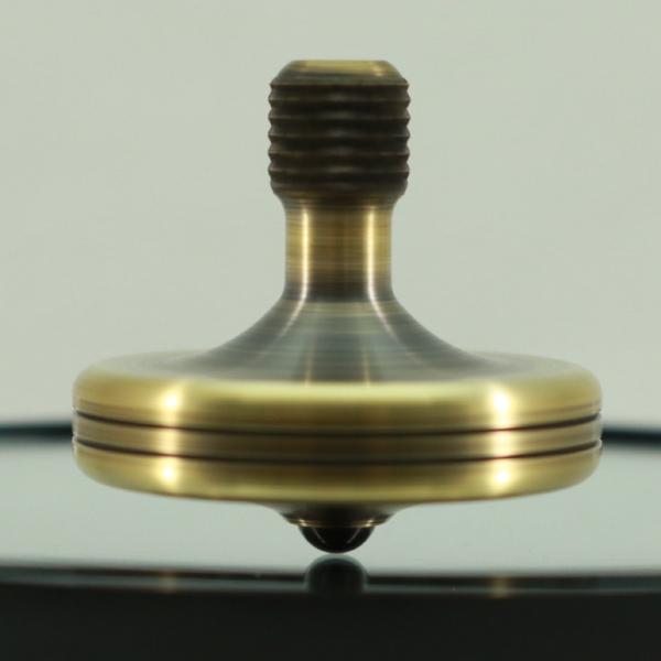S2 - Antique Brass Spinning Top #7 - Kemner Design