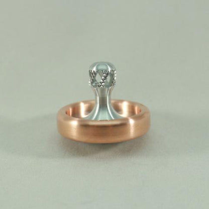 Copper And Aluminum Dynamo Spinning Top by Kemner Design