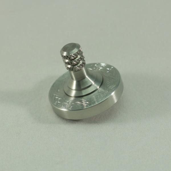 Kemner Design Stainless Steel Spinning Top with engraved ring
