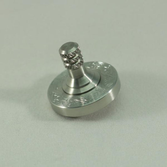 Kemner Design Stainless Steel Spinning Top with engraved ring