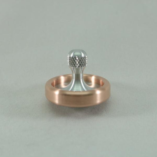 Dynamo - Copper and Aluminum Spinning Top w/ Knurled Grip Spindle & Ceramic Bearing - Kemner Design