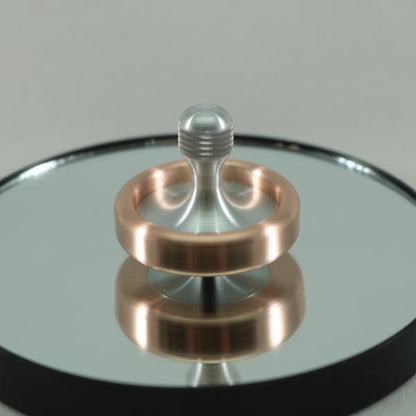 Dynamo - Copper and Aluminum Spinning Top w/ Knurled Grip Spindle & Ceramic Bearing - Kemner Design