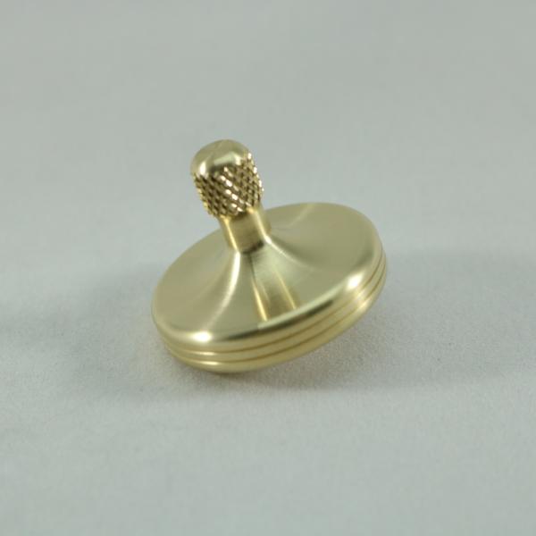 S2 - Brushed Brass Spinning Top