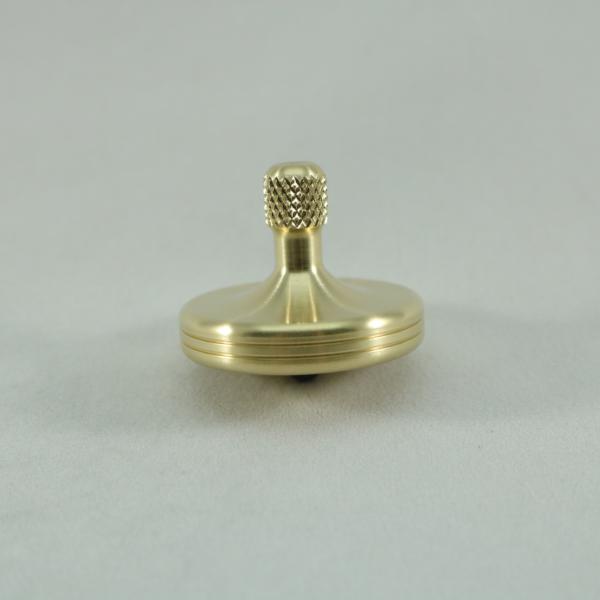 S2 - Brushed Brass Spinning Top