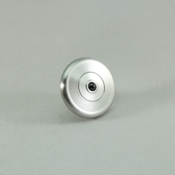 View of the underside of the stainless steel M3 show casing the ceramic bearing