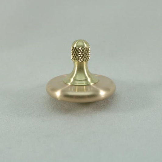 M3 - Brushed Phosphor Bronze and Brass Spinning Top Knurled - Kemner Design