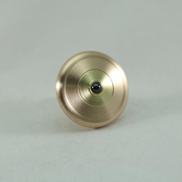 M3 - Brushed Phosphor Bronze and Brass Spinning Top Knurled