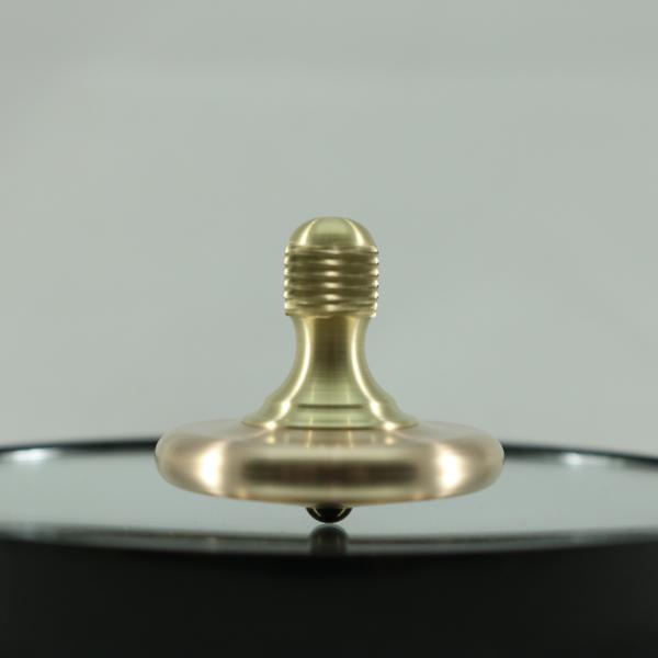 M3 - Brushed Phosphor Bronze and Brass Spinning Top Knurled