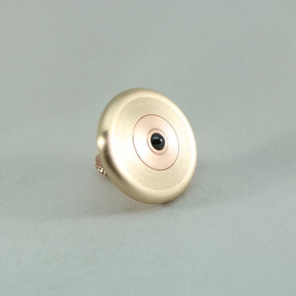 M3 - Brushed Phosphor Bronze and Copper Spinning Top Knurled - Kemner Design